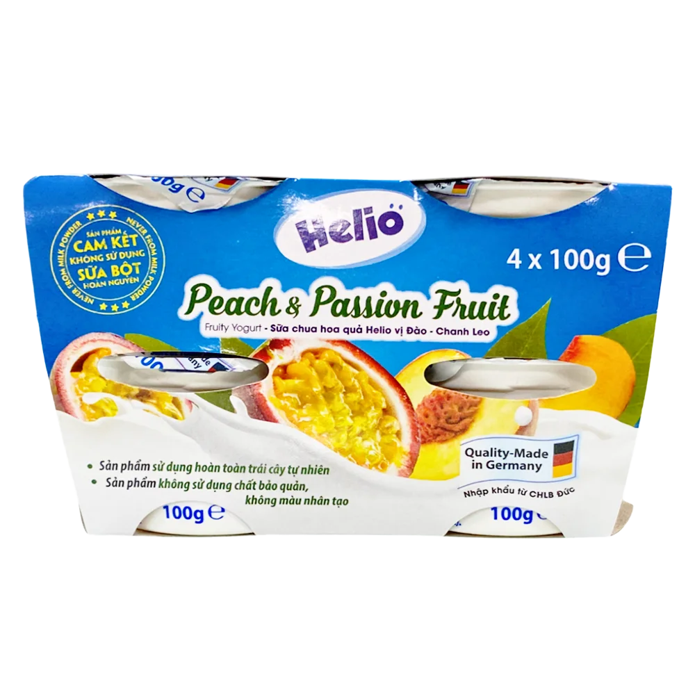 Sữa chua hoa quả Helio vị Đào - Chanh leo