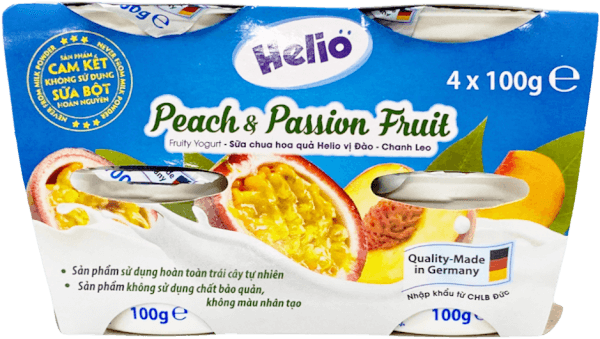 Sữa chua hoa quả Helio vị Đào - Chanh leo