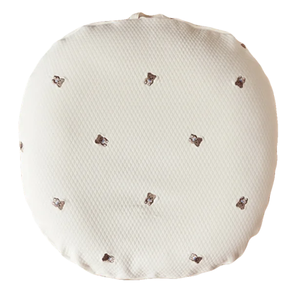 Gối chống trào ngược ROTOTO BEBE Airmesh gỗ sồi nguyên khối (Kem,Nơ gấu/Poodle, Giao mẫu ngẫu nhiên)