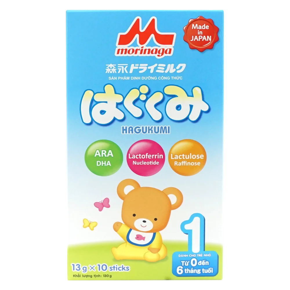 Sữa Morinaga số 1 dạng thanh 130g (Hagukumi, 0-6 tháng)