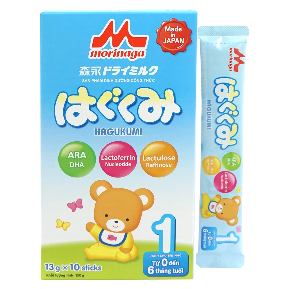 Sữa Morinaga số 1 dạng thanh 130g (Hagukumi, 0-6 tháng)