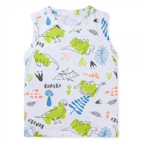 Set 2 áo bé trai sát nách Animo Easy HN0624012 (1-4Y,Nhiều màu)