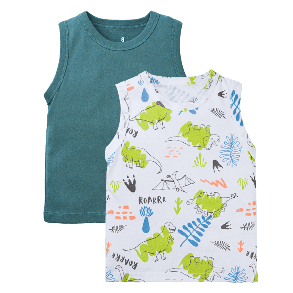 Set 2 áo bé trai sát nách Animo Easy HN0624012 (1-4Y,Nhiều màu)