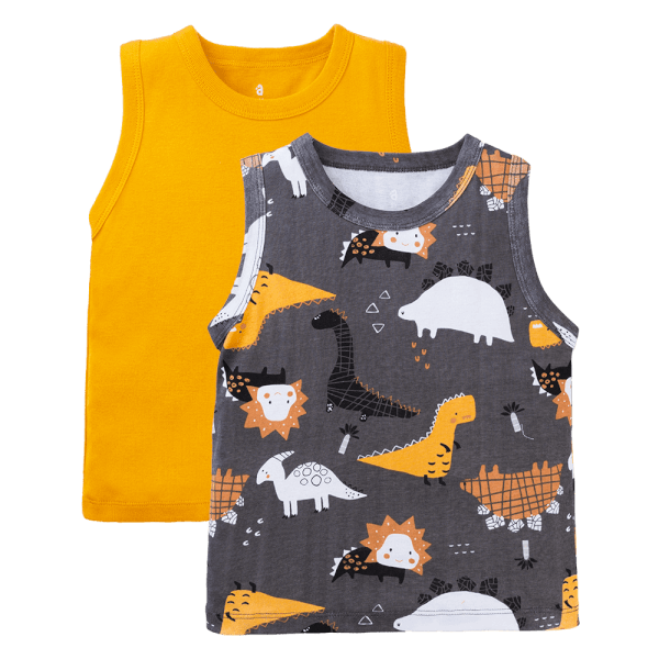 Set 2 áo bé trai sát nách Animo Easy HN0524018 (1-4Y,Nhiều màu)