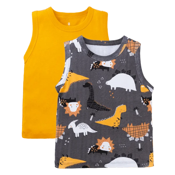 Set 2 áo bé trai sát nách Animo Easy HN0524018 (1-4Y,Nhiều màu)