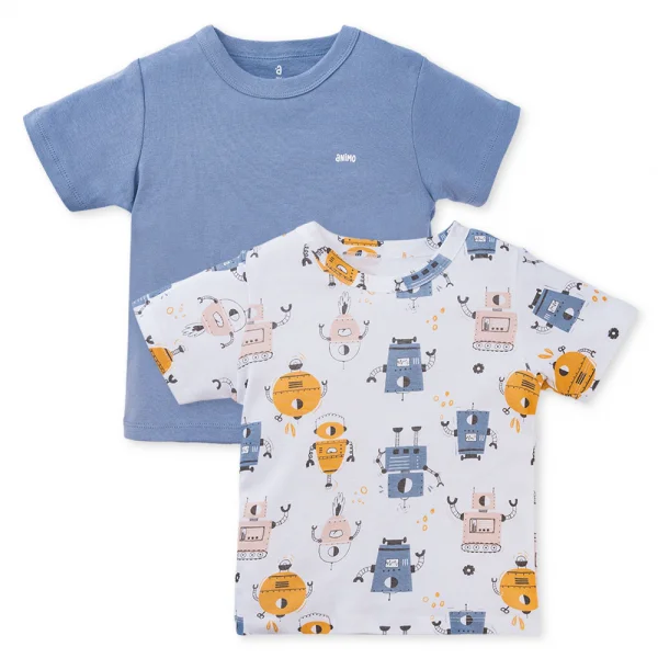 Set 2 áo bé trai tay ngắn Animo Easy HN0524019 (1-4Y,Nhiều màu)