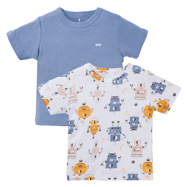 Set 2 áo bé trai tay ngắn Animo Easy HN0524019 (1-4Y,Nhiều màu)