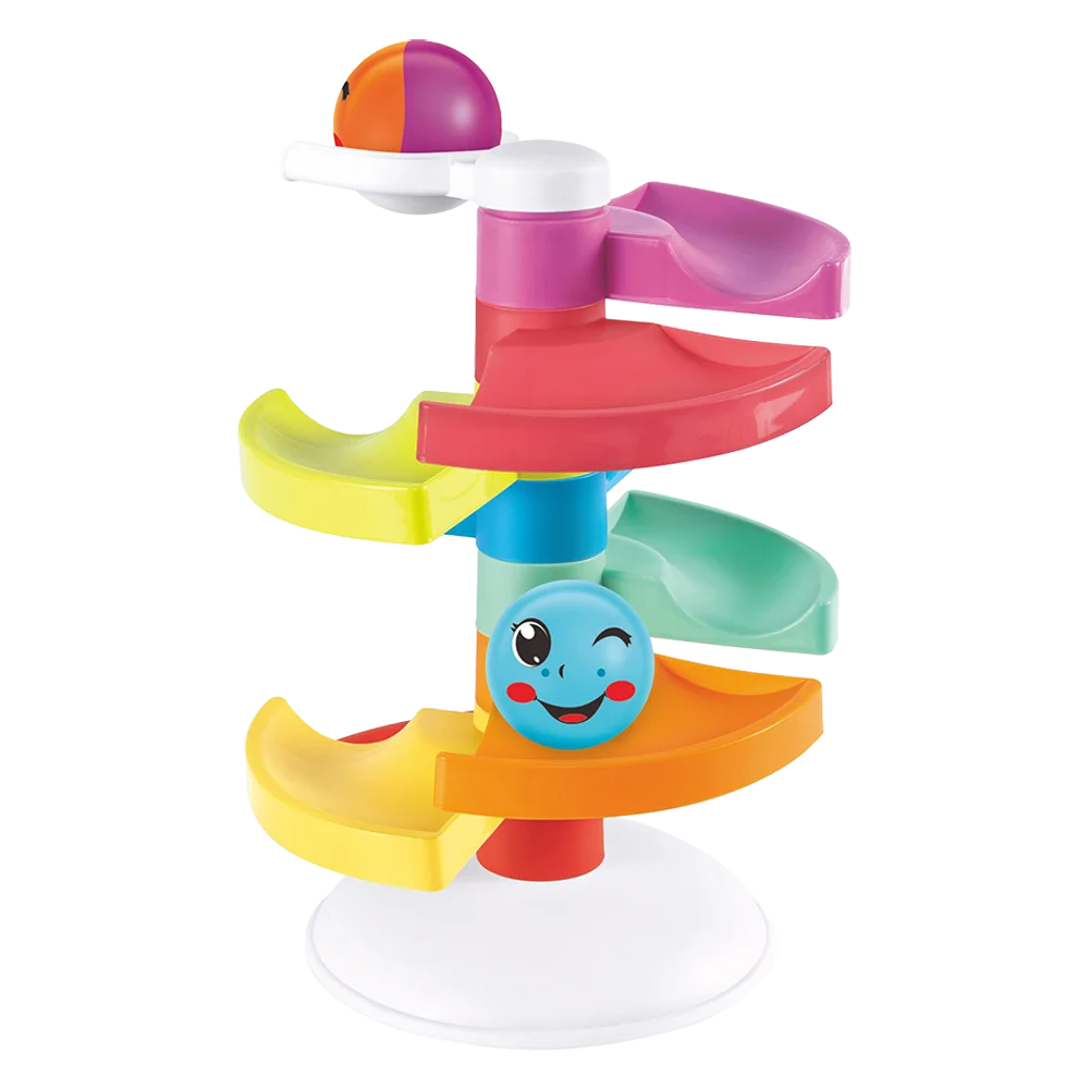 Đồ chơi giáo dục ghép hình cầu trượt và thả bóng lăn mặt cười RFD577192 C404