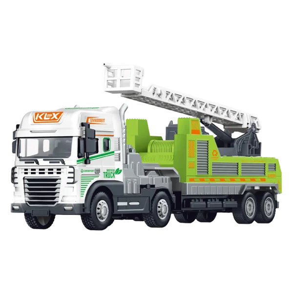 Xe thang vệ sinh môi trường chạy trớn có âm thanh và đèn RFD551198 C404 (Xanh)