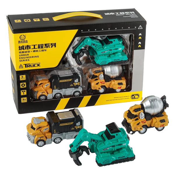 Bộ 3 mô hình xe công trường chạy trớn RFD563637 C404