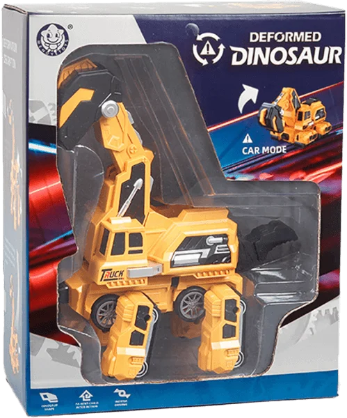 Xe mô hình khủng long ăn cỏ biến hình siêu ngầu chạy trớn RFD536050 C404 (Vàng)