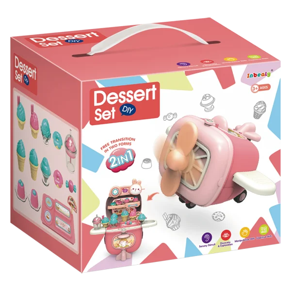 Hộp máy bay nhập vai món tráng miệng RFD570976 C404 (Hồng)