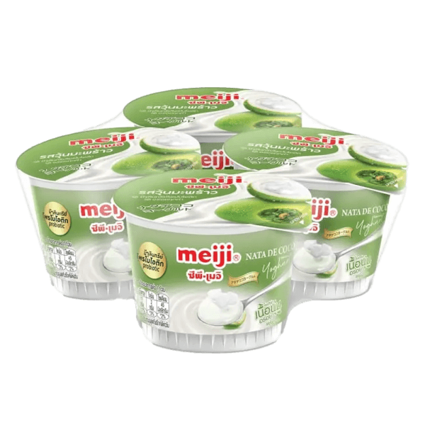 Sữa chua với thạch dừa hiệu Meiji 90g x 4 hộp