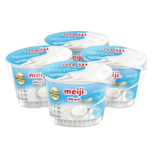 Sữa chua nguyên chất hiệu Meiji - 90g x 4 hộp