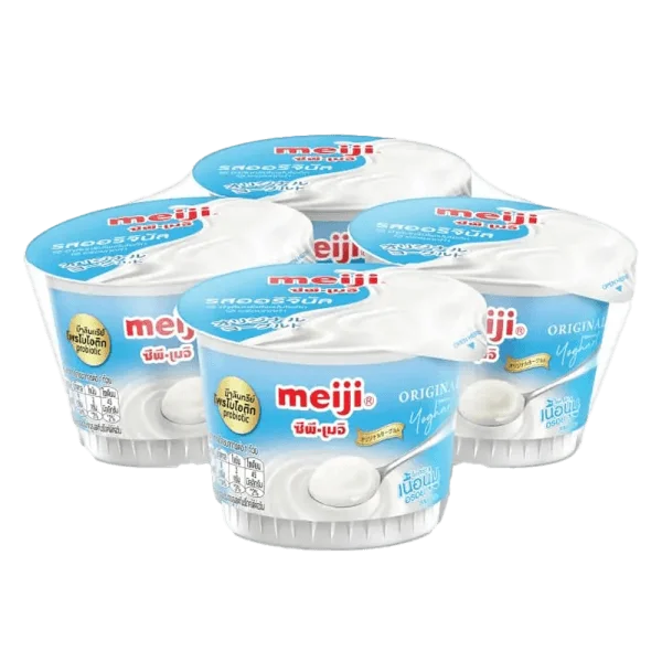 Sữa chua nguyên chất hiệu Meiji - 90g x 4 hộp