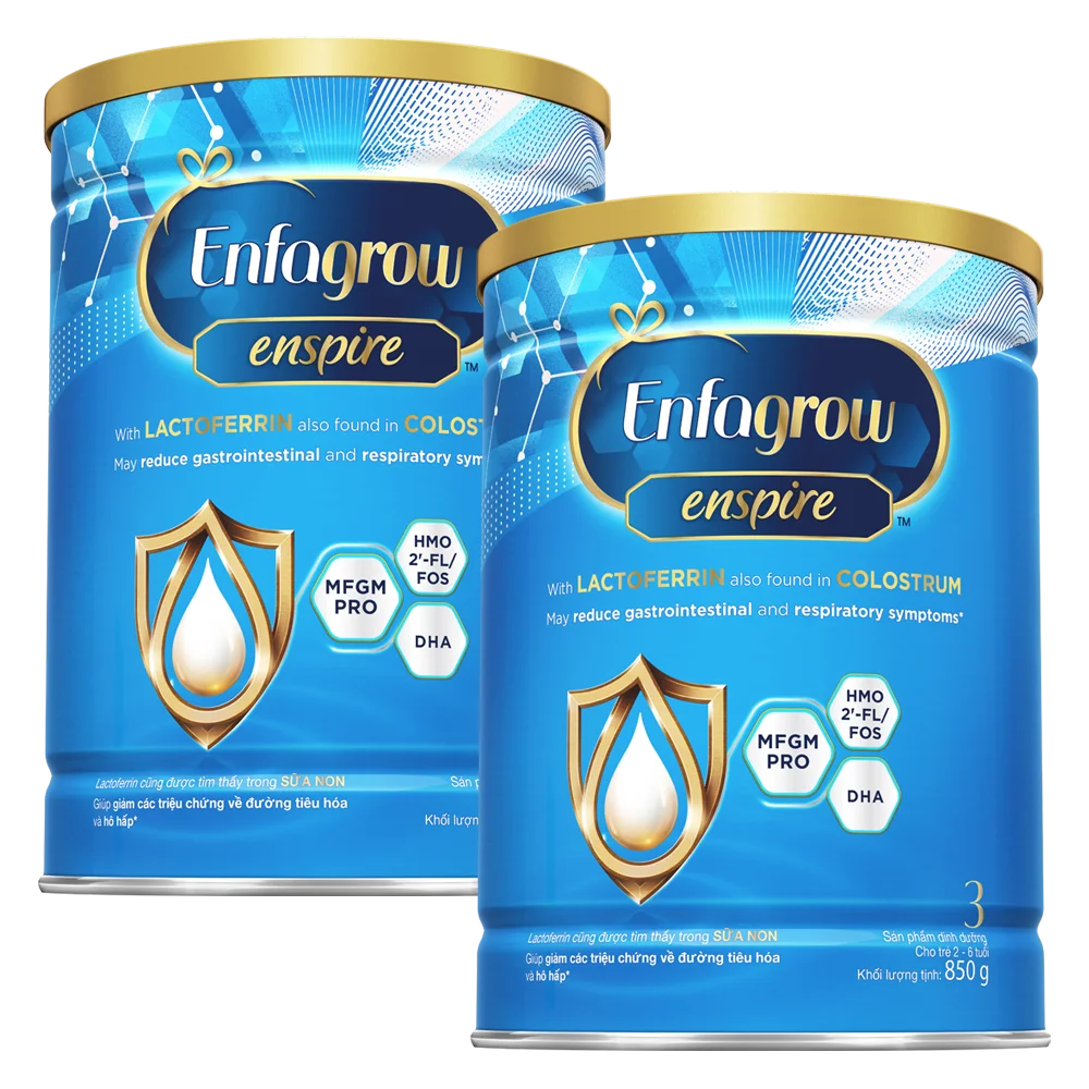 Combo 2 Sữa Enfagrow Enspire 3 850g (2-6 tuổi)