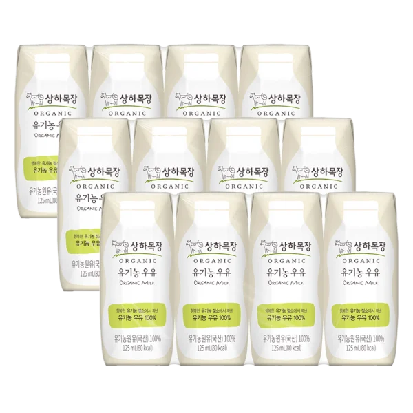 Combo 3 lốc Sữa Hữu Cơ Sangha Farm Vị Tự Nhiên