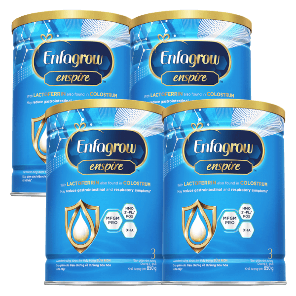 Combo 4 Sữa Enfagrow Enspire 3 850g (2-6 tuổi)