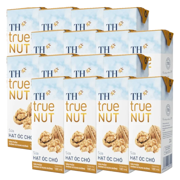 Combo 4 Sữa hạt óc chó TH true Nut 180ml (lốc 4 hộp)