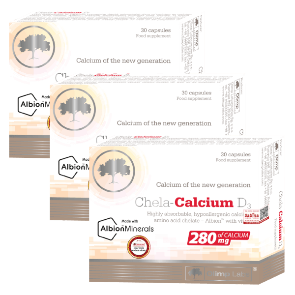 Combo 3 Thực phẩm bảo vệ sức khỏe Chela calcium D3