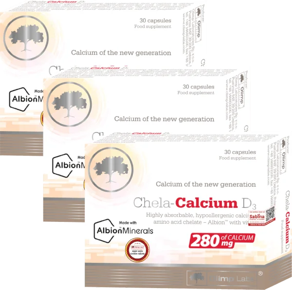 Combo 3 Thực phẩm bảo vệ sức khỏe Chela calcium D3