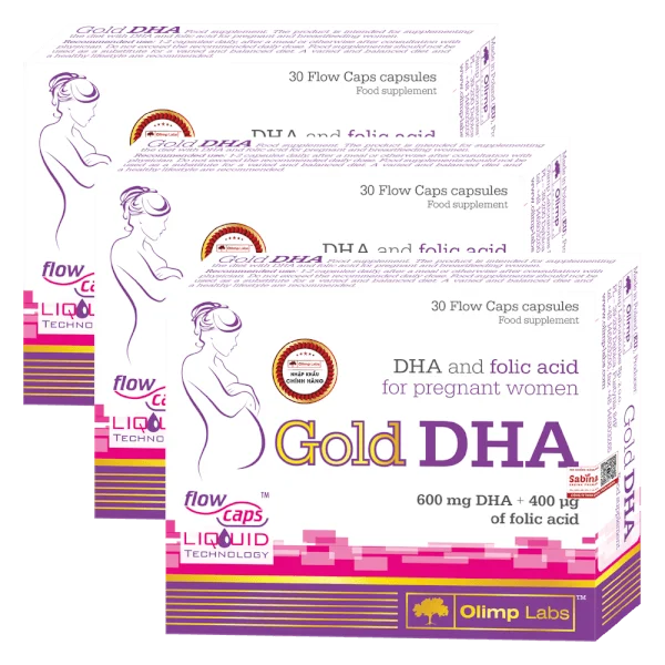 Combo 3 Thực phẩm bảo vệ sức khỏe Gold DHA