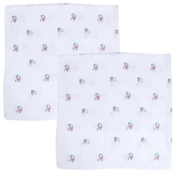 Combo 2 Khăn gạc sợi tre ConCung Good BM9X 90x90 (cm)