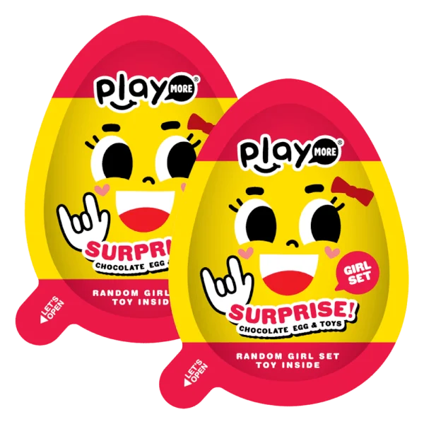 Combo 2 Kẹo trứng đồ chơi sô cô la sữa bất ngờ Playmore 20g (giao mẫu ngẫu nhiên)