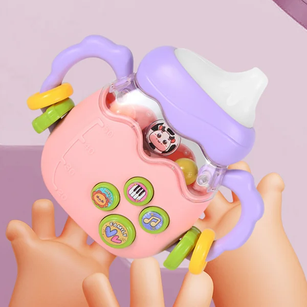 Xúc xắc bình sữa có nhạc đèn LH16880313 C404 (Hồng)