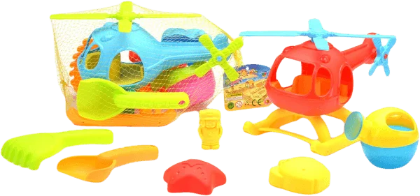 Bộ máy bay trực thăng đi biển 7pcs LH16860305 C404 (Xanh dương)