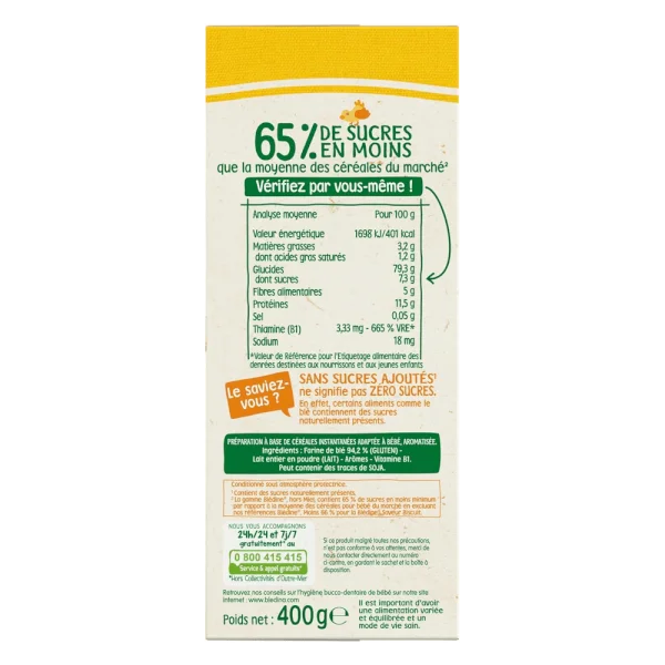 Bột lắc sữa Bledina vị bánh quy 400g (cho bé từ 6 tháng tuổi)