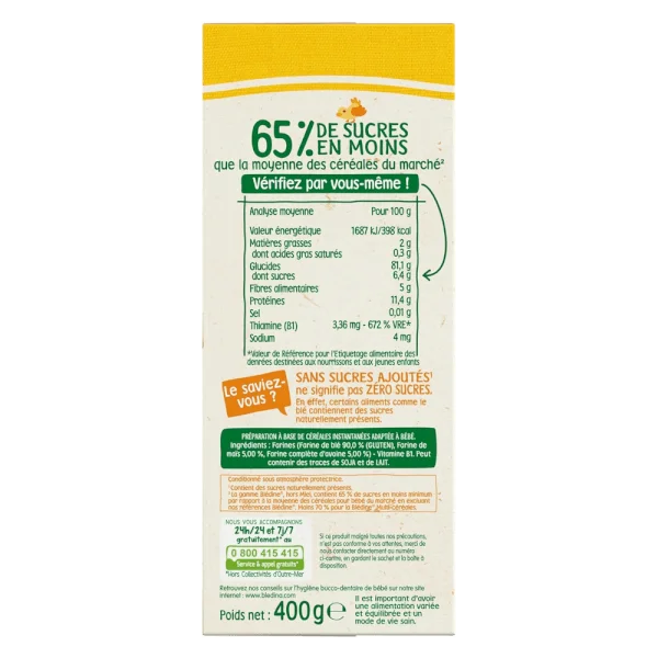 Bột lắc sữa Bledina vị ngũ cốc 400g (cho bé từ 6 tháng tuổi)