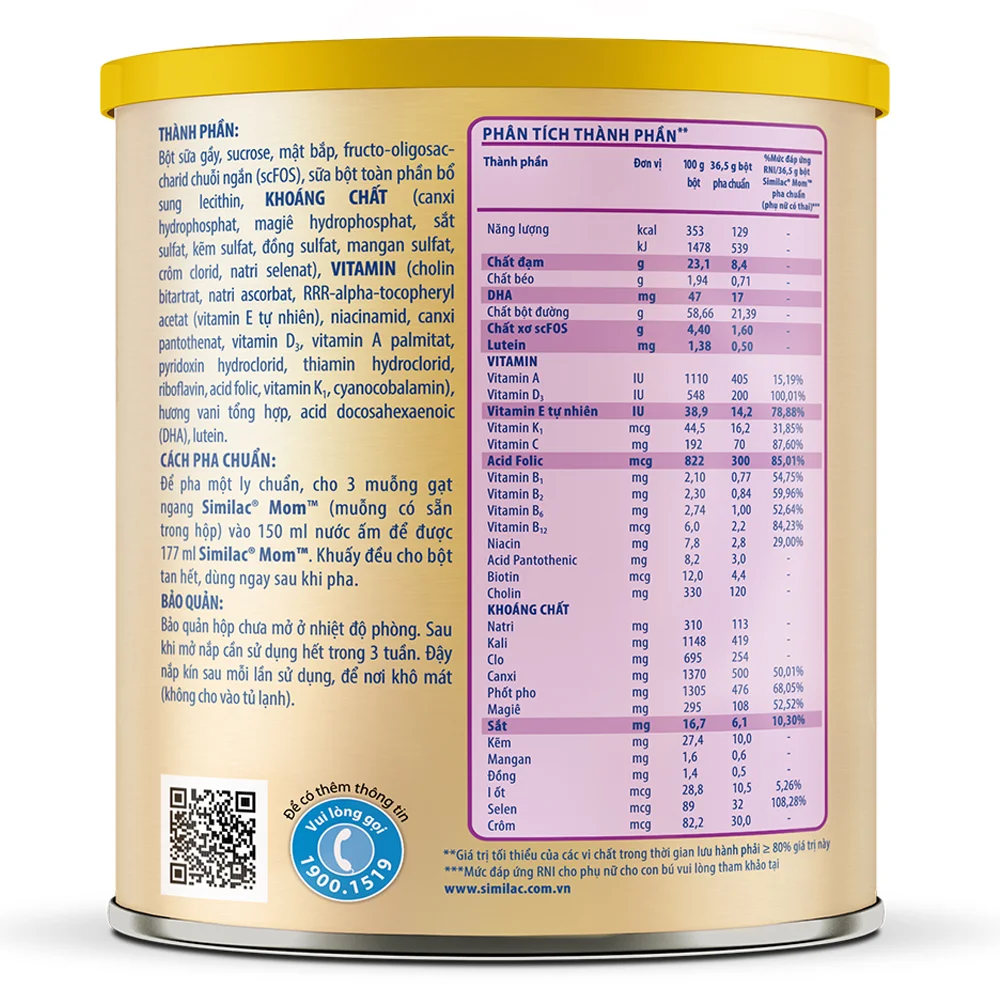 Similac Mom Hương Vani, 400g