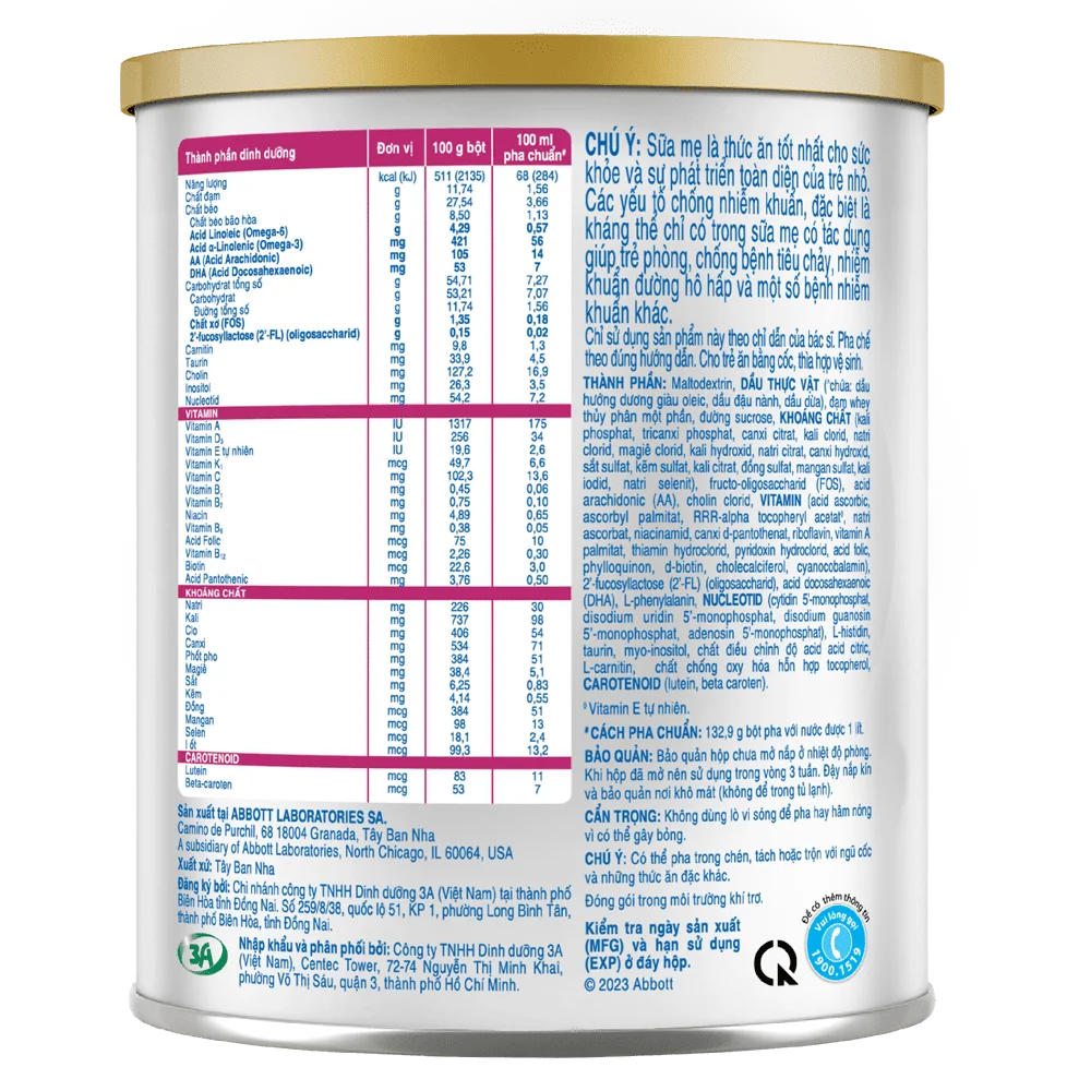 Sữa Similac Total Comfort 0+ (HMO) 360g (0-12 tháng) (giao bao bì ngẫu nhiên)