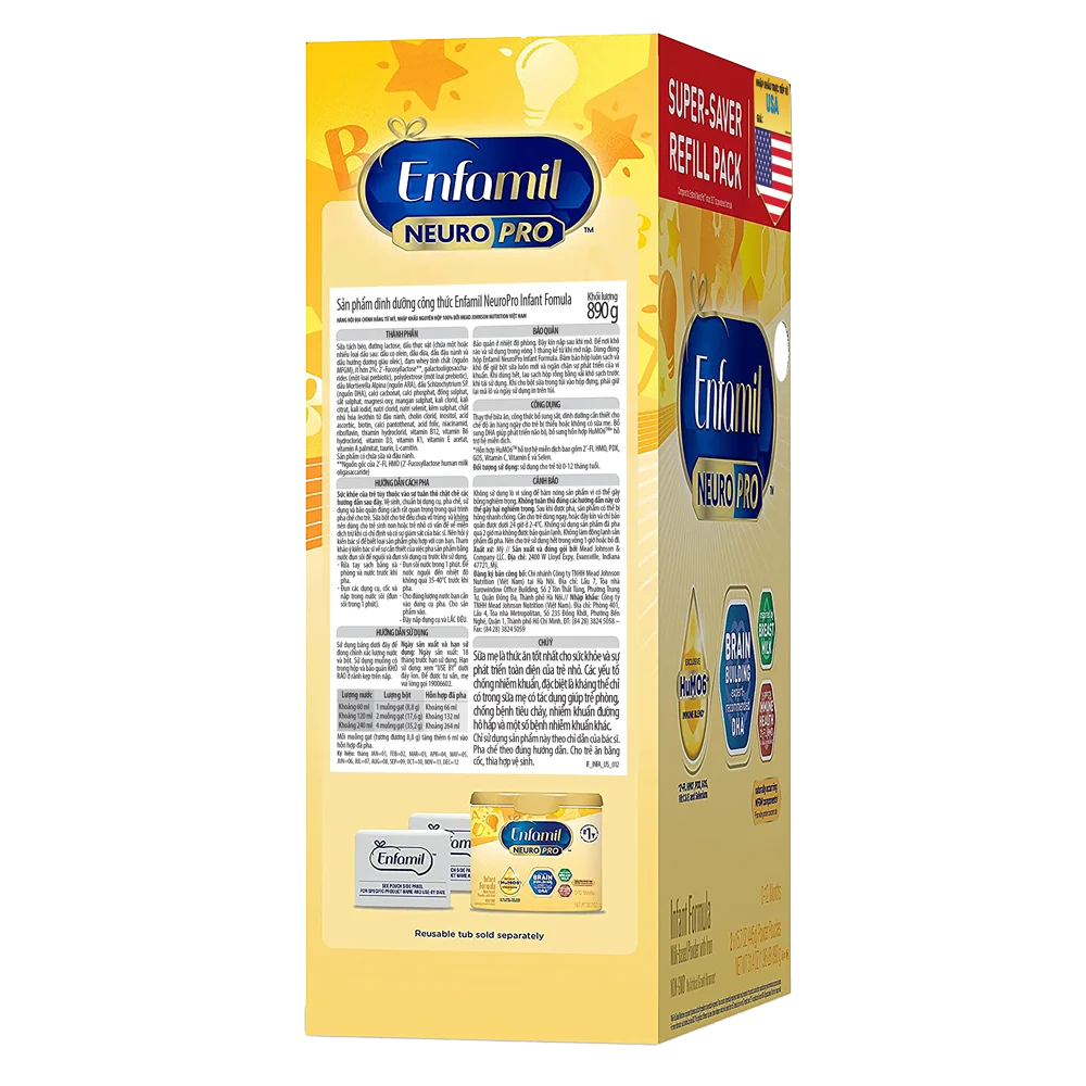 Sữa Enfamil NeuroPro Infant Formula 890g (0-12 tháng)