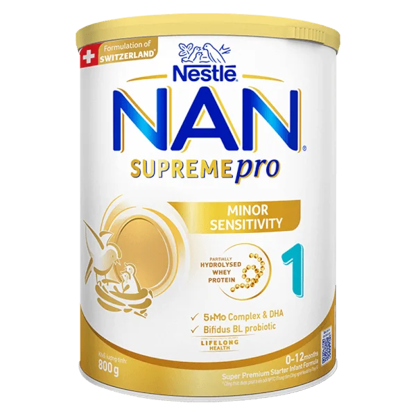 Sữa NAN SUPREME PRO số 1 800g (0-6 tháng) (giao bao bì ngẫu nhiên))