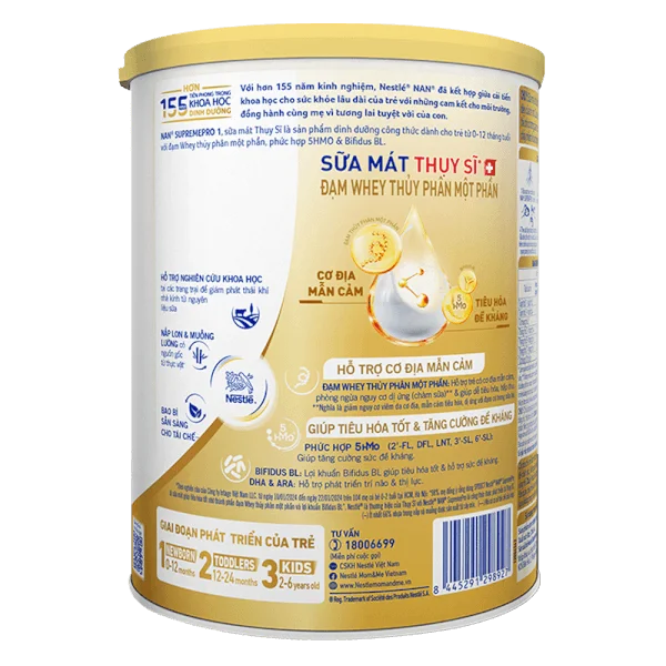 Sữa NAN SUPREME PRO số 1 800g (0-6 tháng) (giao bao bì ngẫu nhiên))