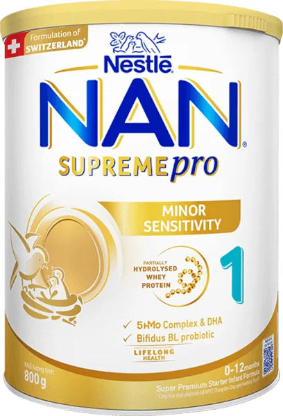 Sữa NAN SUPREME PRO số 1 800g (0-6 tháng) (giao bao bì ngẫu nhiên))