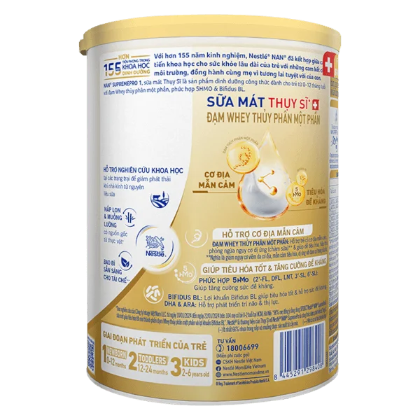 Sữa NAN SUPREME PRO số 1 400g (0-6 tháng) (giao bao bì ngẫu nhiên))
