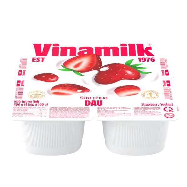 Sữa chua Vinamilk Dâu 100g (Giao bao bì ngẫu nhiên)