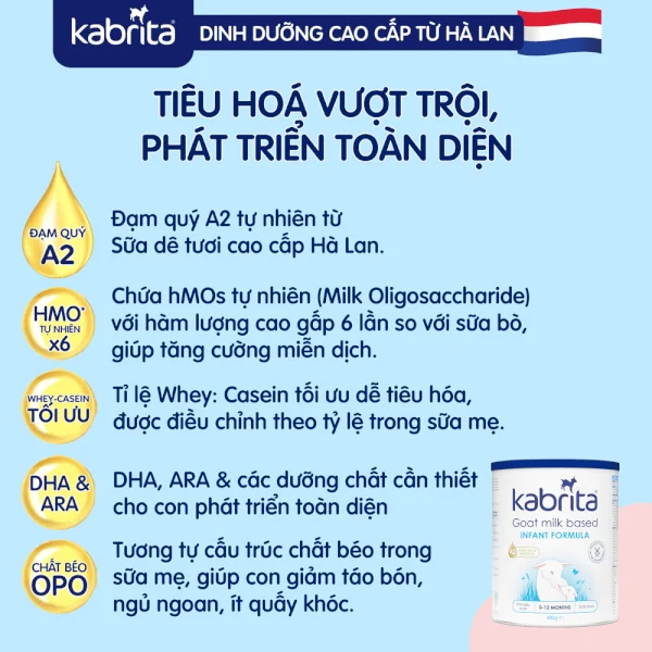 Sữa dê Kabrita Số 1 400g (0-12 tháng)