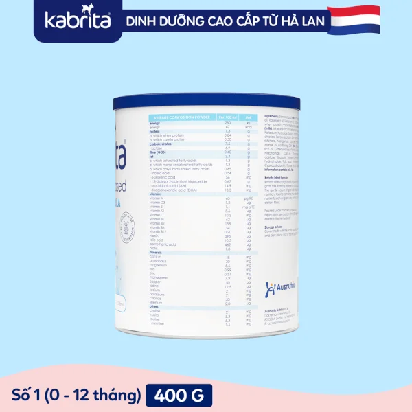 Sữa dê Kabrita Số 1 400g (0-12 tháng)