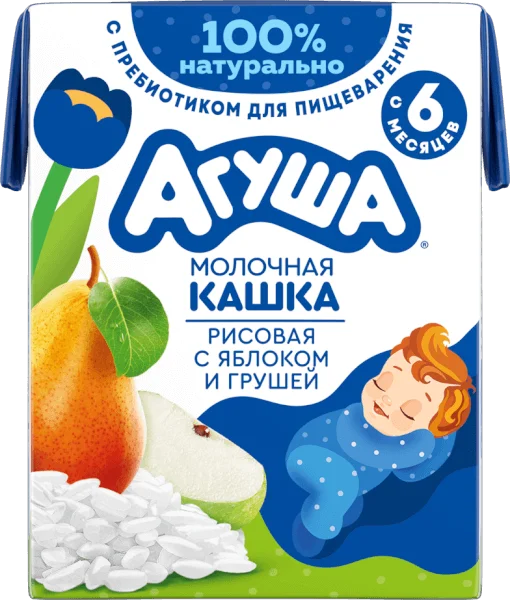 Sữa Đêm Gạo Sữa Vị Táo Và Lê Agusha 200ml