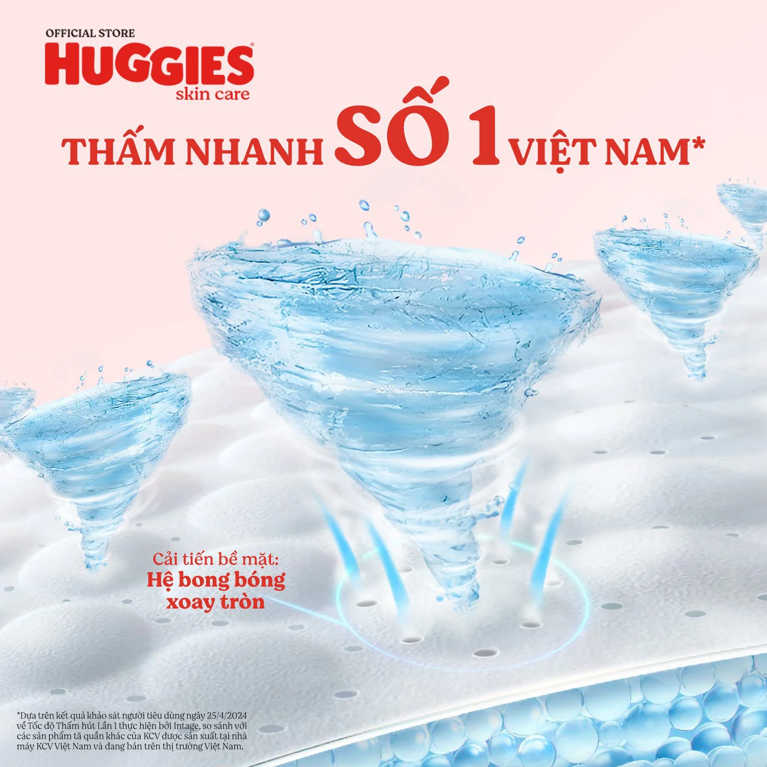 Tã quần Huggies Skincare gói cực đại (M, 6-11kg, 76 miếng) (giao bao bì ngẫu nhiên)