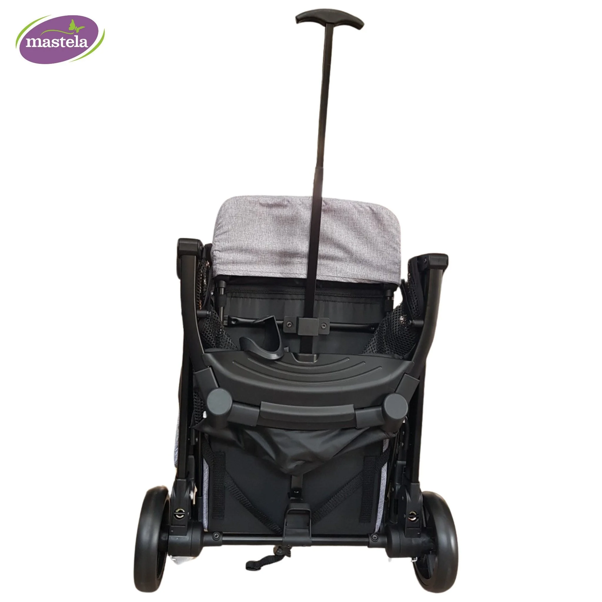 Xe đẩy du lịch gấp gọn tích hợp tay kéo Mastela HN-275 (màu ghi)