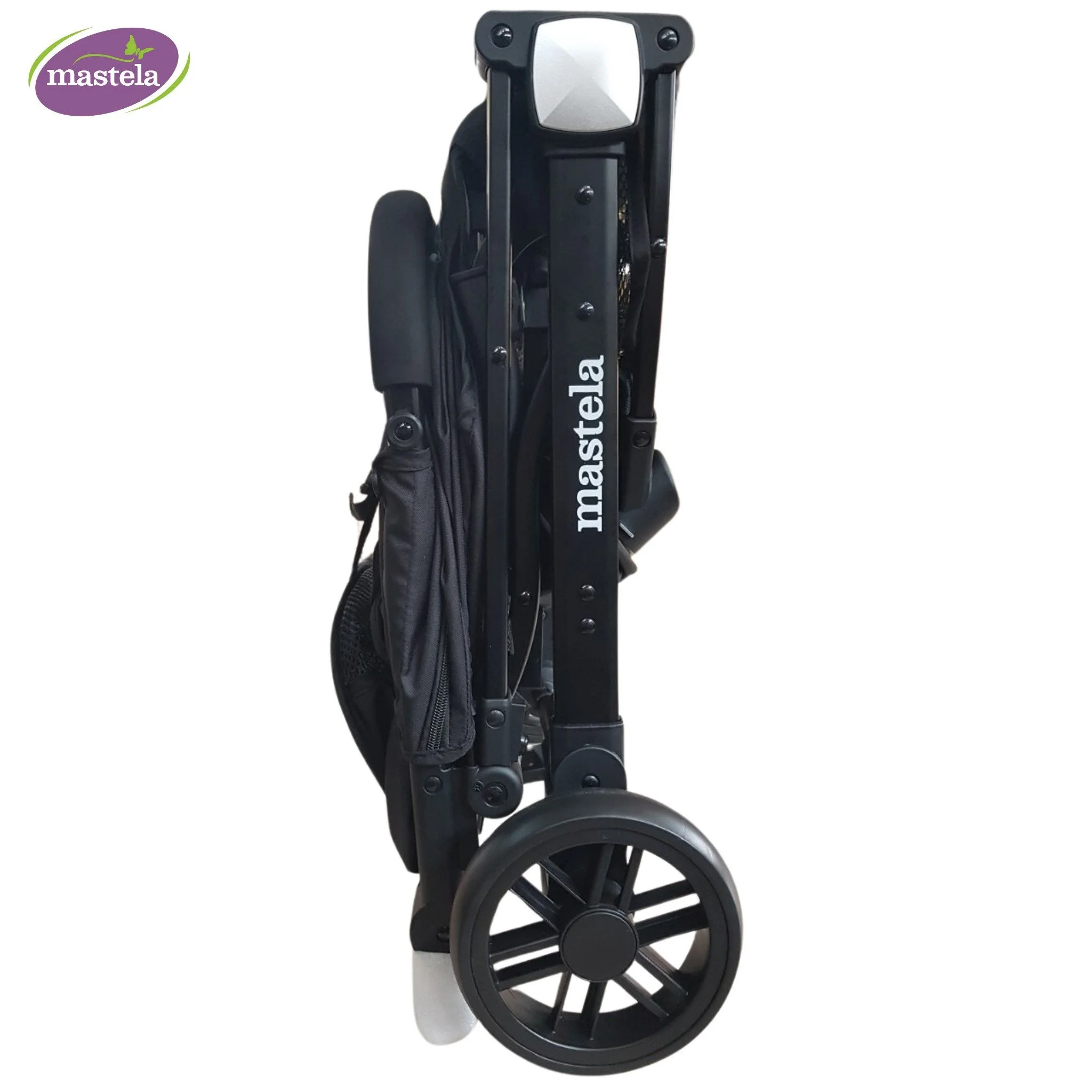 Xe đẩy du lịch gấp gọn tích hợp tay kéo Mastela HN-275 (màu đen)