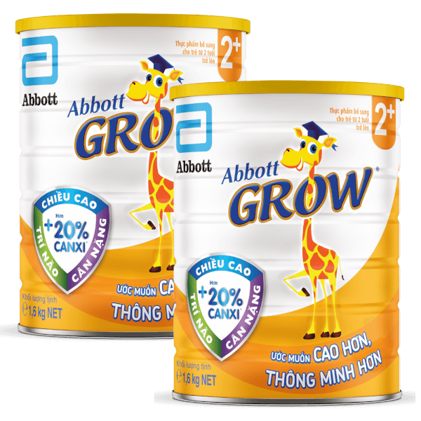 Combo 2 Sữa Abbott Grow 2+ 1,6kg (trên 2 tuổi)