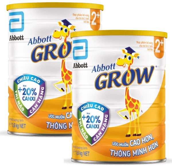 Combo 2 Sữa Abbott Grow 2+ 1,6kg (trên 2 tuổi)