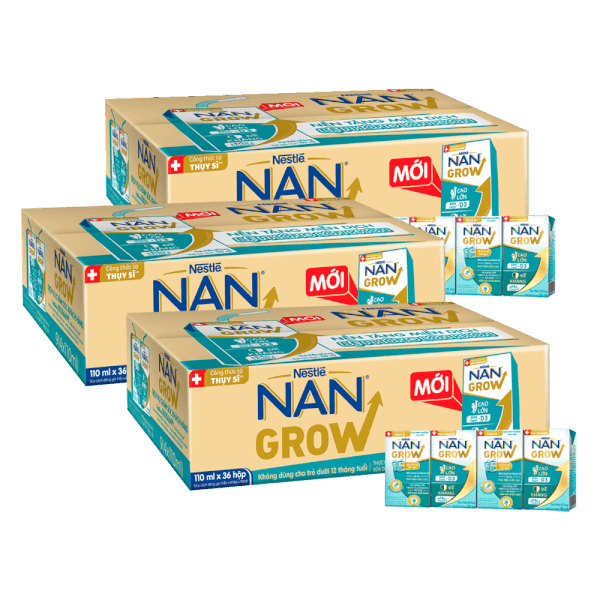 Combo 3 thùng thực phẩm bổ sung Nestlé NANGROW 9 (4x110ml)