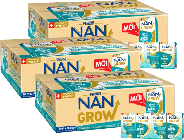 Combo 3 thùng thực phẩm bổ sung Nestlé NANGROW 9 (4x110ml)